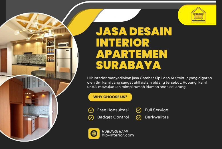 Jasa Desain Interior Apartemen Surabaya untuk Hunian Modern