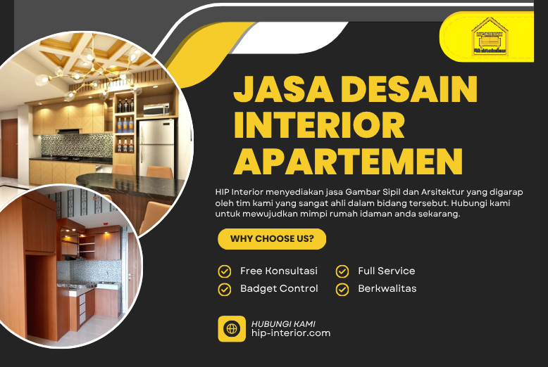 Jasa Desain Interior Apartemen Modern dengan Hasil Berkualitas