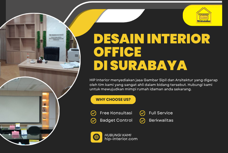 Desain Interior Office di Surabaya untuk Ruang Kerja Modern