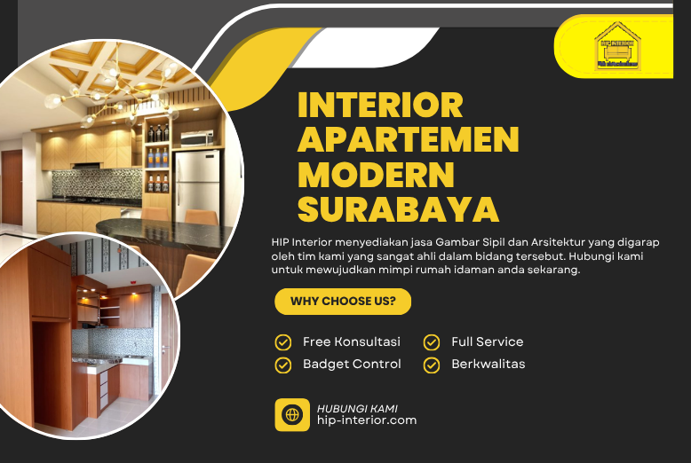 Interior Apartemen Modern Surabaya untuk Hunian yang Stylish