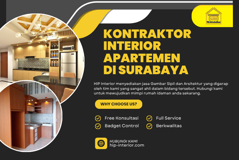 Kontraktor Interior Apartemen di Surabaya untuk Hunian Modern