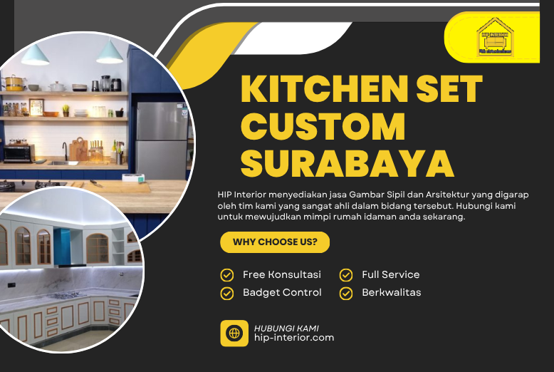 Kitchen Set Custom Surabaya untuk Dapur Modern yang personal