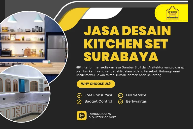 Jasa Desain Kitchen Set Surabaya